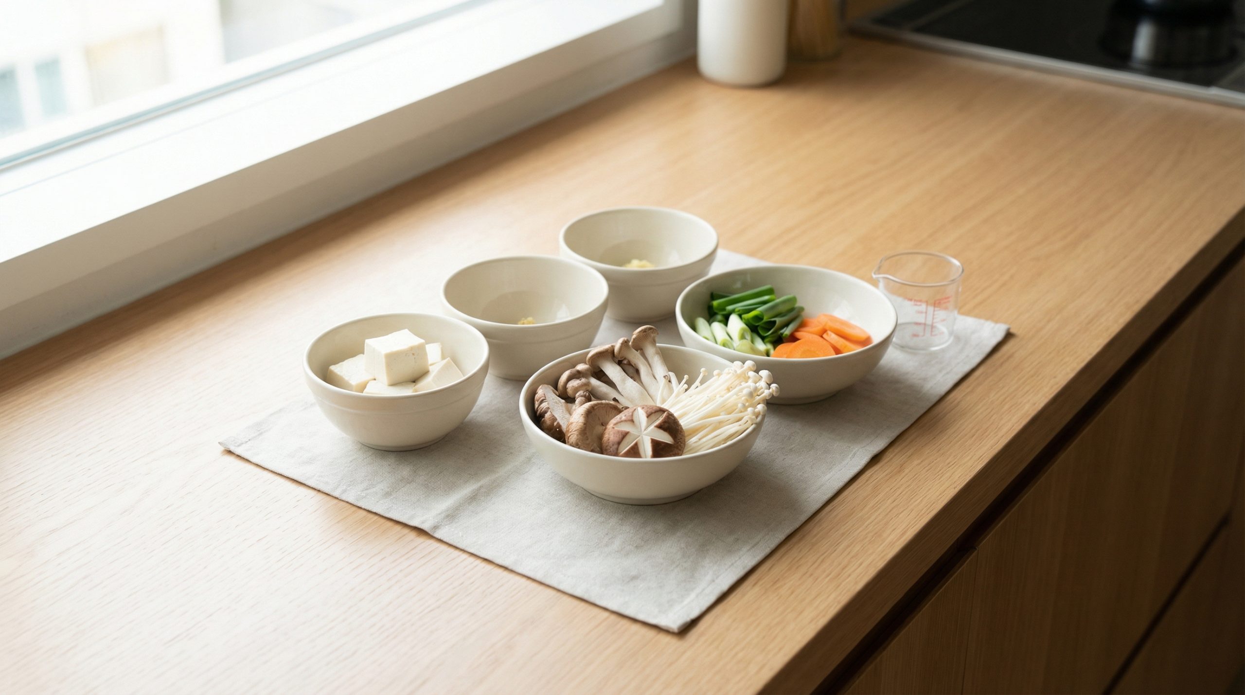 豆腐・きのこ・その他具材の適量