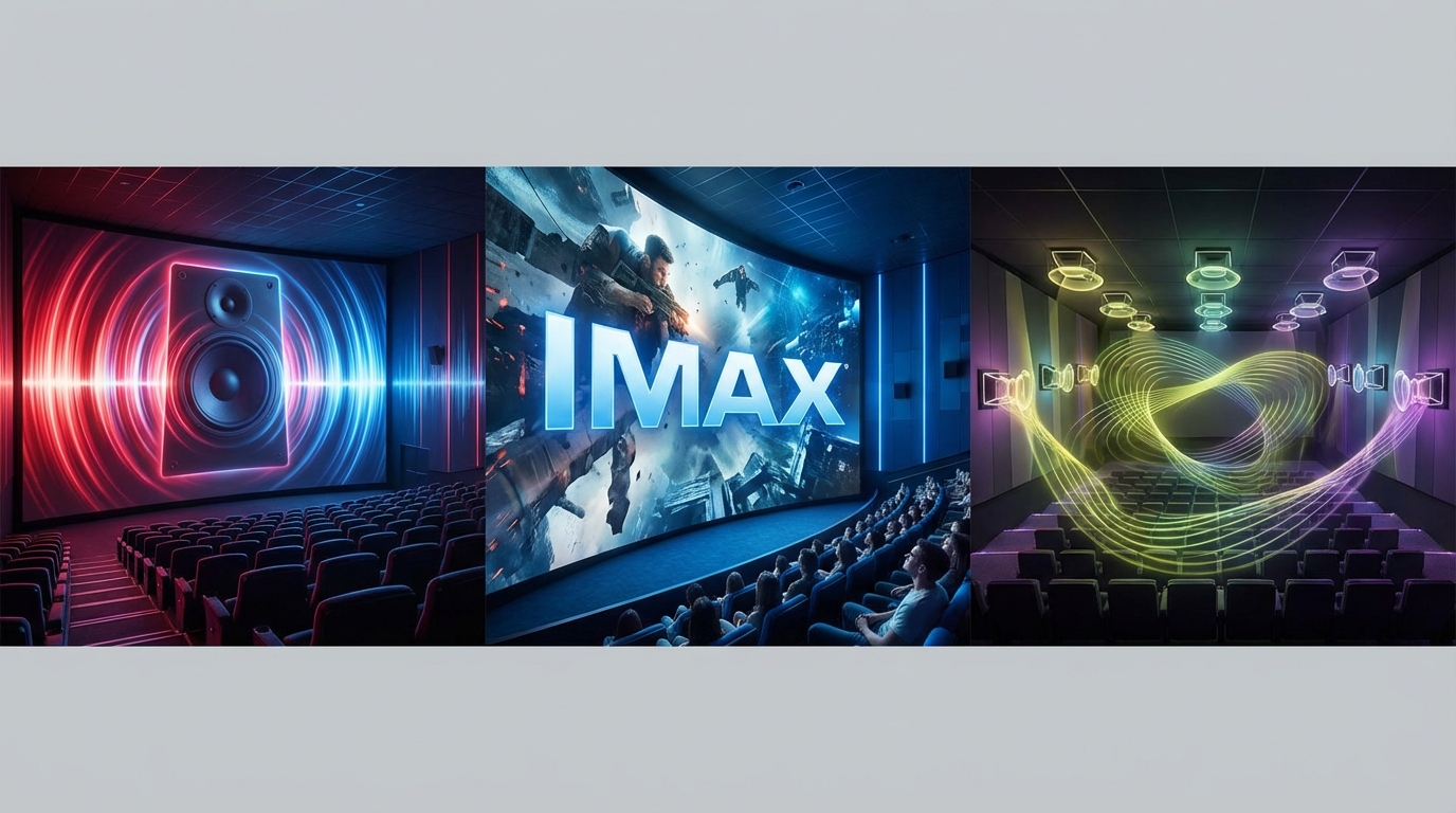 極音 vs IMAX vs Dolby Atmos｜違いと選び方を比較