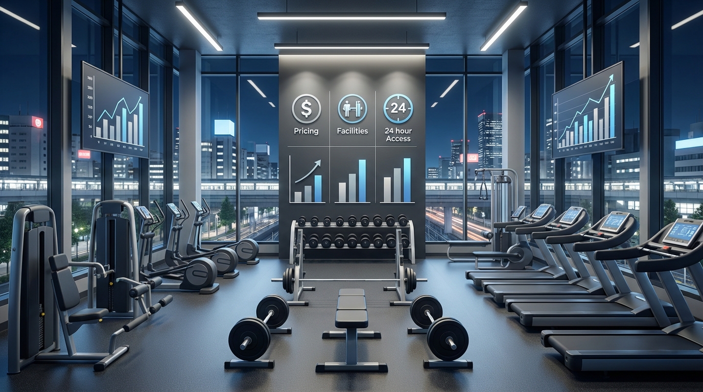 【比較表】日暮里の24時間ジム料金・設備を徹底比較